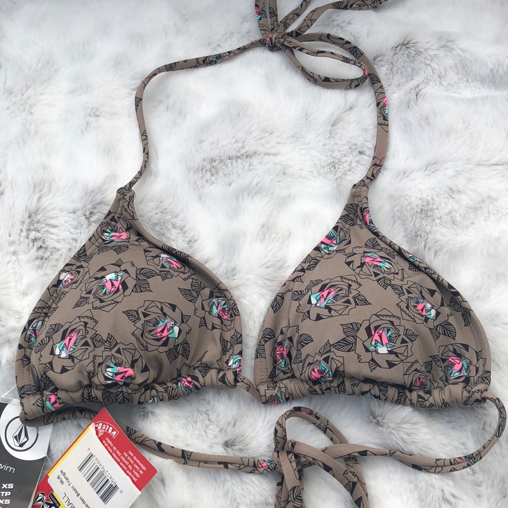 Volcom XS bikini top- TOP ONLY-